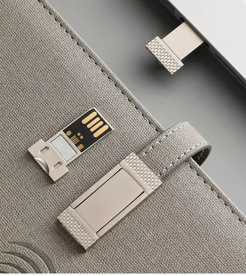 Notebook material and USB detail